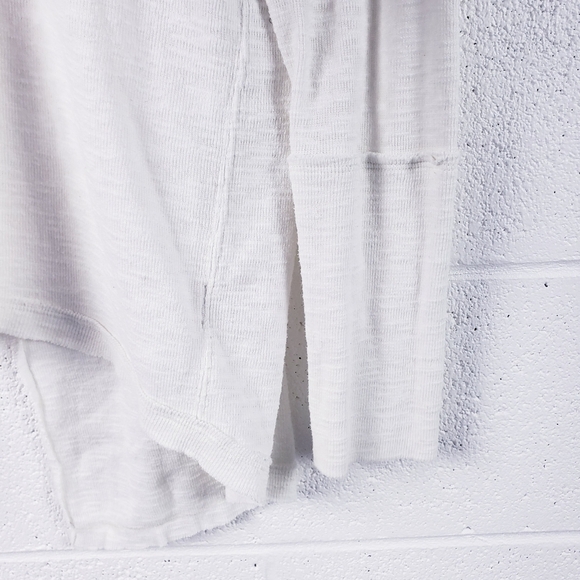 FREE PEOPLE Split Back Turtleneck Top Long Sleeve Ivory Size Small OB536113 - Picture 4 of 9